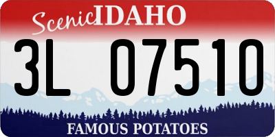 ID license plate 3L0751O