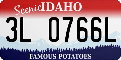 ID license plate 3L0766L