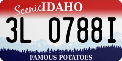 ID license plate 3L0788I