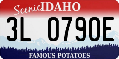 ID license plate 3L0790E
