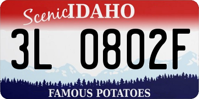 ID license plate 3L0802F