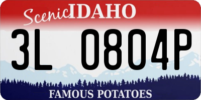 ID license plate 3L0804P