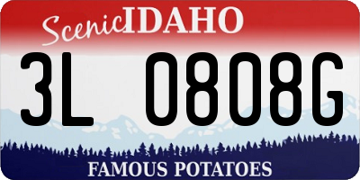 ID license plate 3L0808G