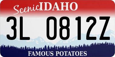 ID license plate 3L0812Z