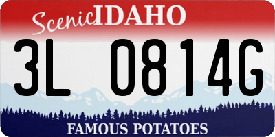 ID license plate 3L0814G