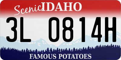 ID license plate 3L0814H