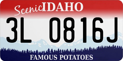 ID license plate 3L0816J