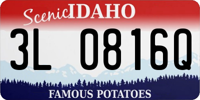 ID license plate 3L0816Q