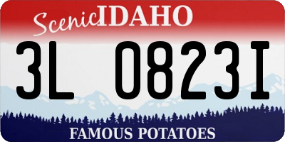 ID license plate 3L0823I