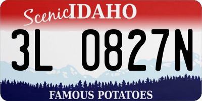 ID license plate 3L0827N