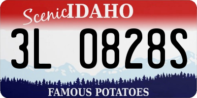 ID license plate 3L0828S