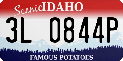 ID license plate 3L0844P