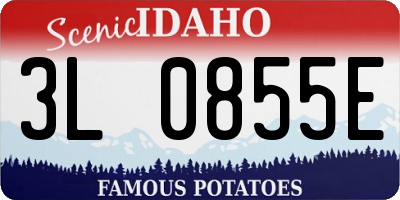 ID license plate 3L0855E