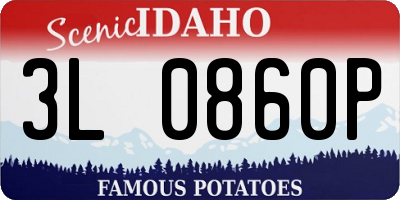 ID license plate 3L0860P