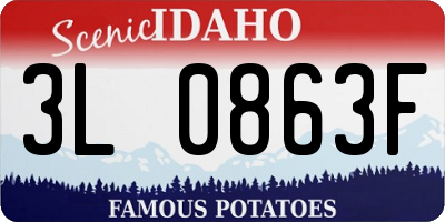 ID license plate 3L0863F