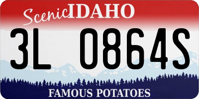 ID license plate 3L0864S