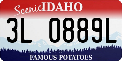 ID license plate 3L0889L
