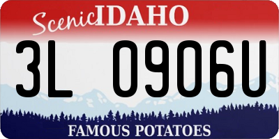 ID license plate 3L0906U