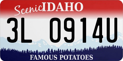 ID license plate 3L0914U