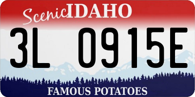 ID license plate 3L0915E