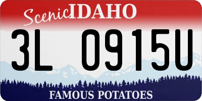 ID license plate 3L0915U