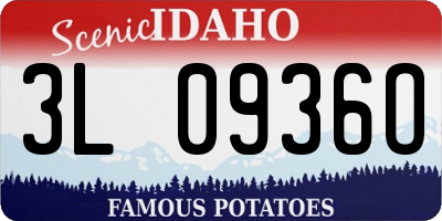 ID license plate 3L0936O