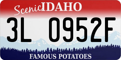 ID license plate 3L0952F