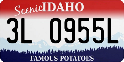 ID license plate 3L0955L