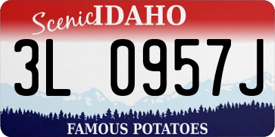 ID license plate 3L0957J