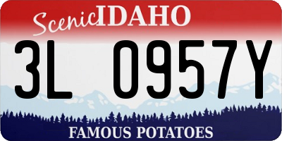 ID license plate 3L0957Y
