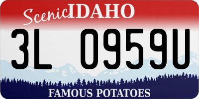 ID license plate 3L0959U