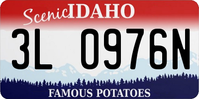 ID license plate 3L0976N