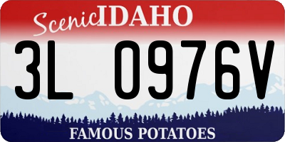 ID license plate 3L0976V