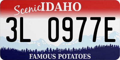 ID license plate 3L0977E