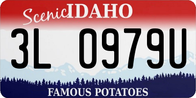 ID license plate 3L0979U