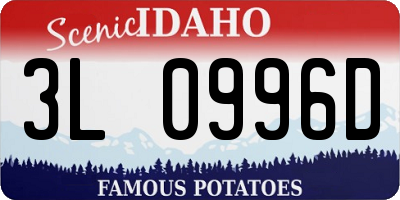 ID license plate 3L0996D