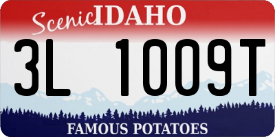 ID license plate 3L1009T