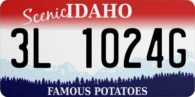 ID license plate 3L1024G
