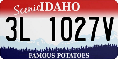 ID license plate 3L1027V