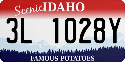 ID license plate 3L1028Y