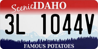 ID license plate 3L1044V