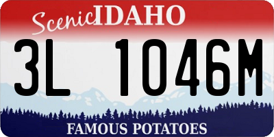 ID license plate 3L1046M
