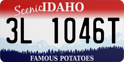 ID license plate 3L1046T