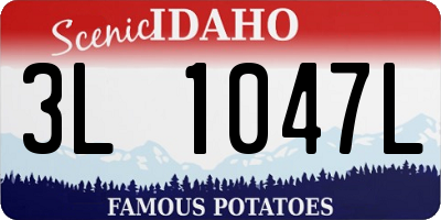 ID license plate 3L1047L