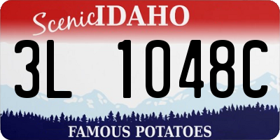 ID license plate 3L1048C