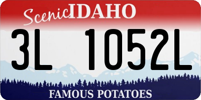 ID license plate 3L1052L