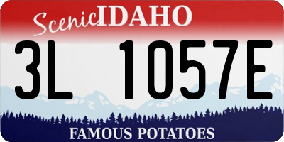 ID license plate 3L1057E