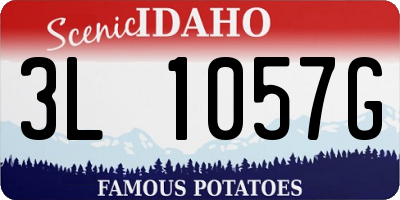 ID license plate 3L1057G