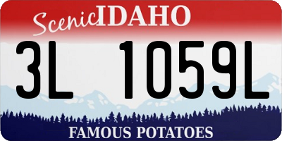 ID license plate 3L1059L