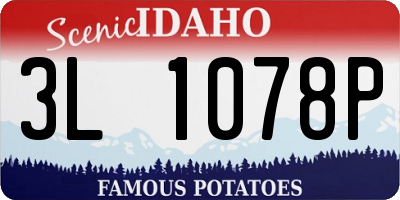 ID license plate 3L1078P